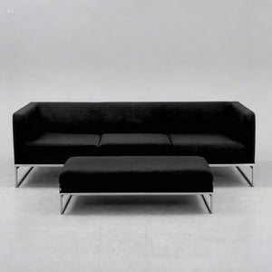 Antonio Citterio Tight Sofa and Pouf for B&B Italia