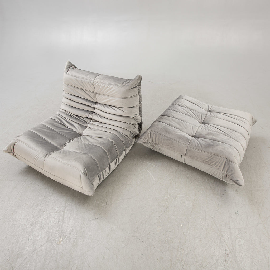 Michel Ducaroy Togo Sofa, Lounge Chair and Ottoman for Ligne Roset