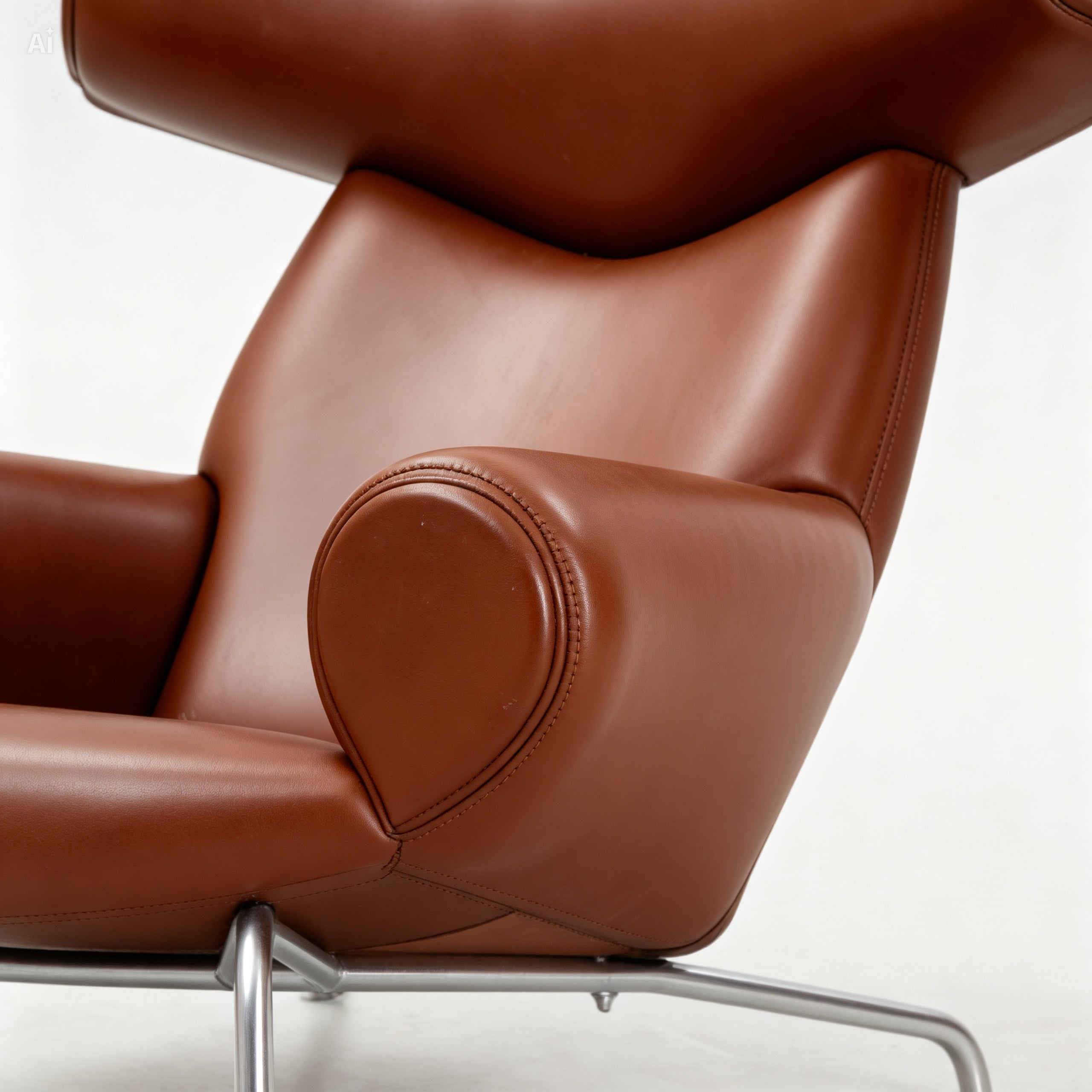Ox Chair and Ottoman by Hans Wegner for Erik Jørgensen