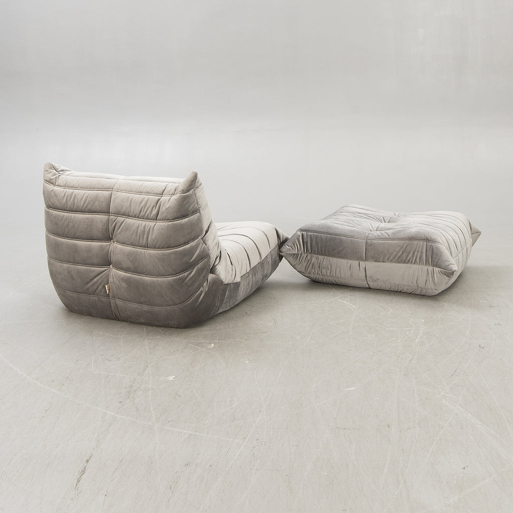Michel Ducaroy Togo Sofa, Lounge Chair and Ottoman for Ligne Roset