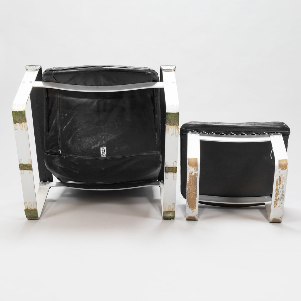 Pulkka Lounge Chairs and Ottomans by Ilmari Lappalainen for Asko