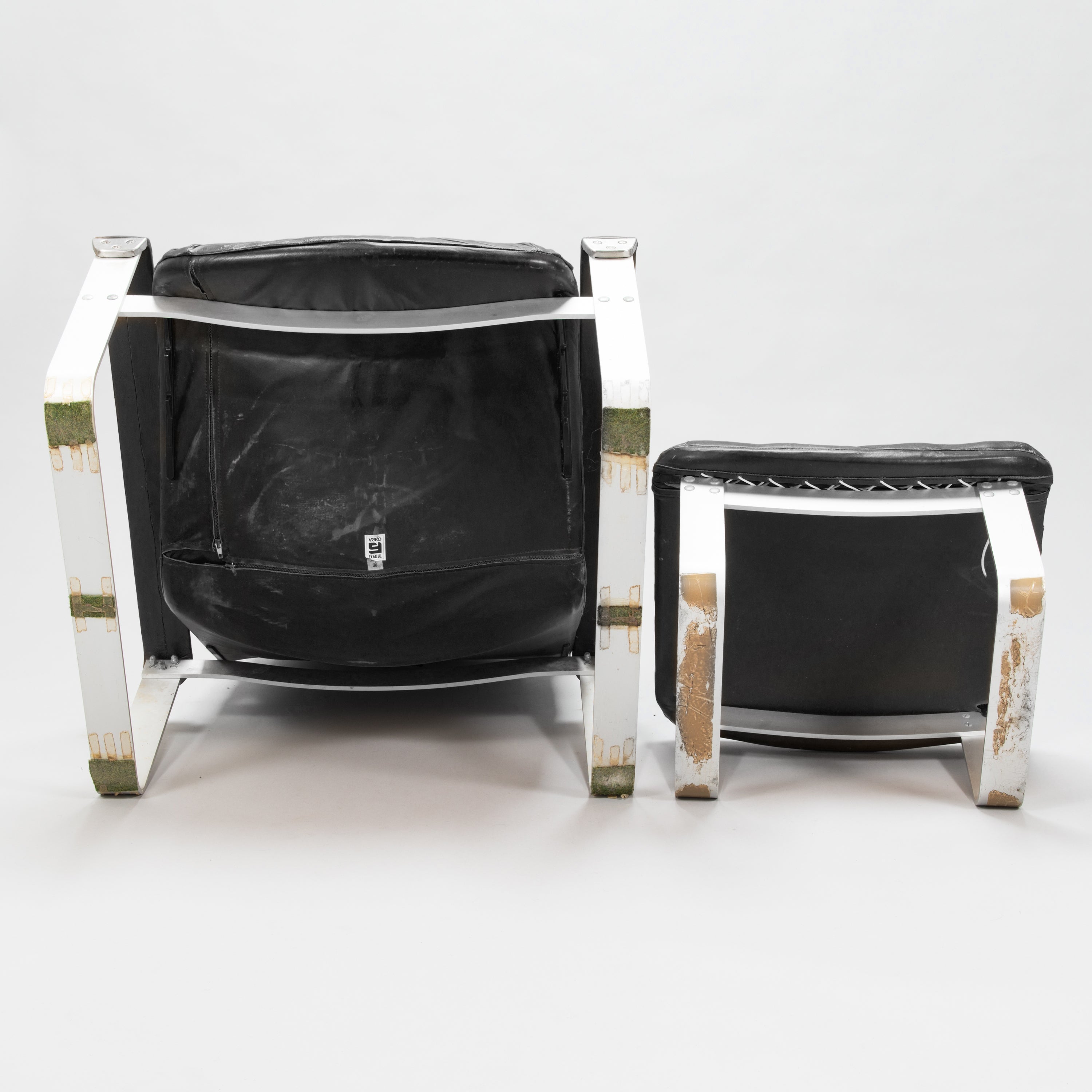 Pulkka Lounge Chairs and Ottomans by Ilmari Lappalainen for Asko