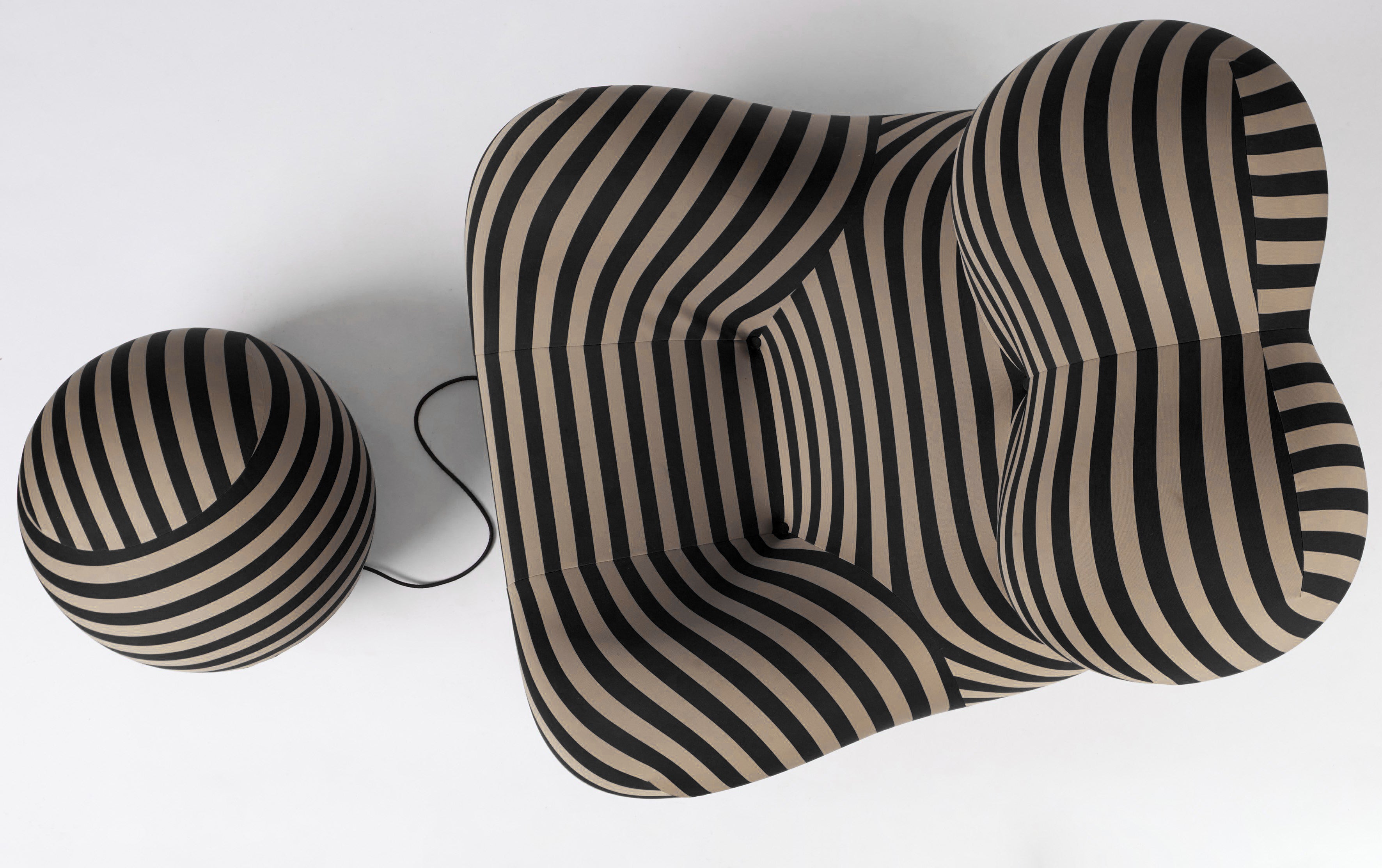 Gaetano Pesce UP5 “La Mamma” Armchair with UP6 Ottoman for B&B Italia, Italy