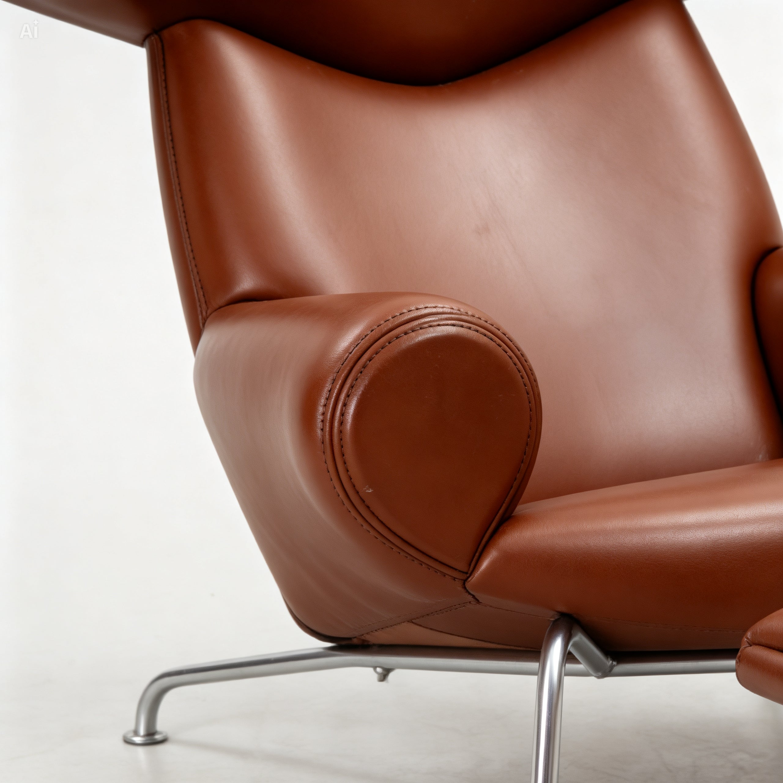 Ox Chair and Ottoman by Hans Wegner for Erik Jørgensen