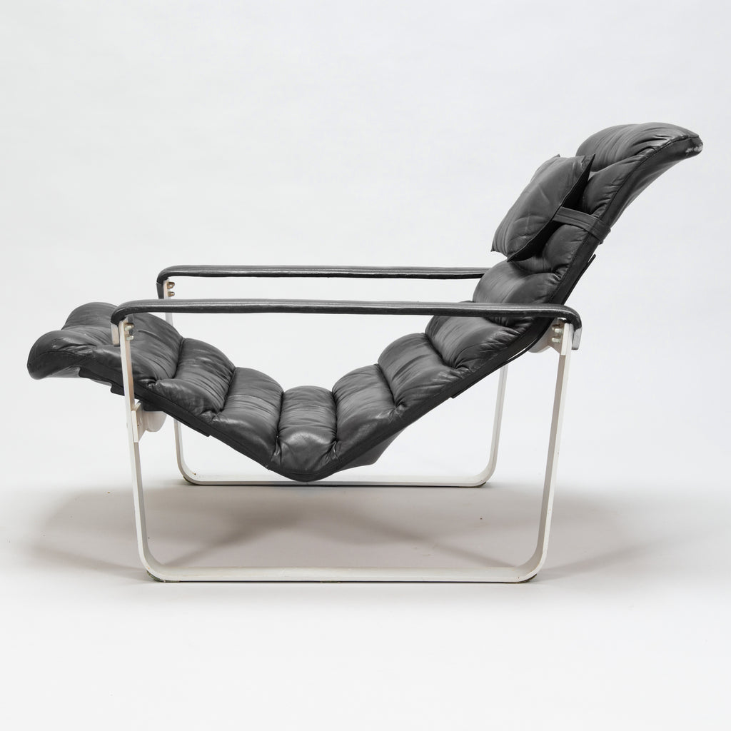 Pulkka Lounge Chairs and Ottomans by Ilmari Lappalainen for Asko