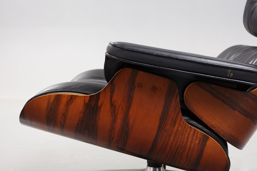 Charles & Ray Eames Lounge Chair and Ottoman for Herman Miller in Rosewood