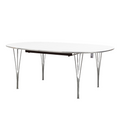 Bruno Mathsson & Piet Hein Superellips Extension Dining Table for Fritz Hansen