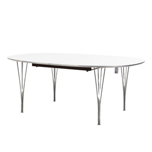 Bruno Mathsson & Piet Hein Superellips Extension Dining Table for Fritz Hansen