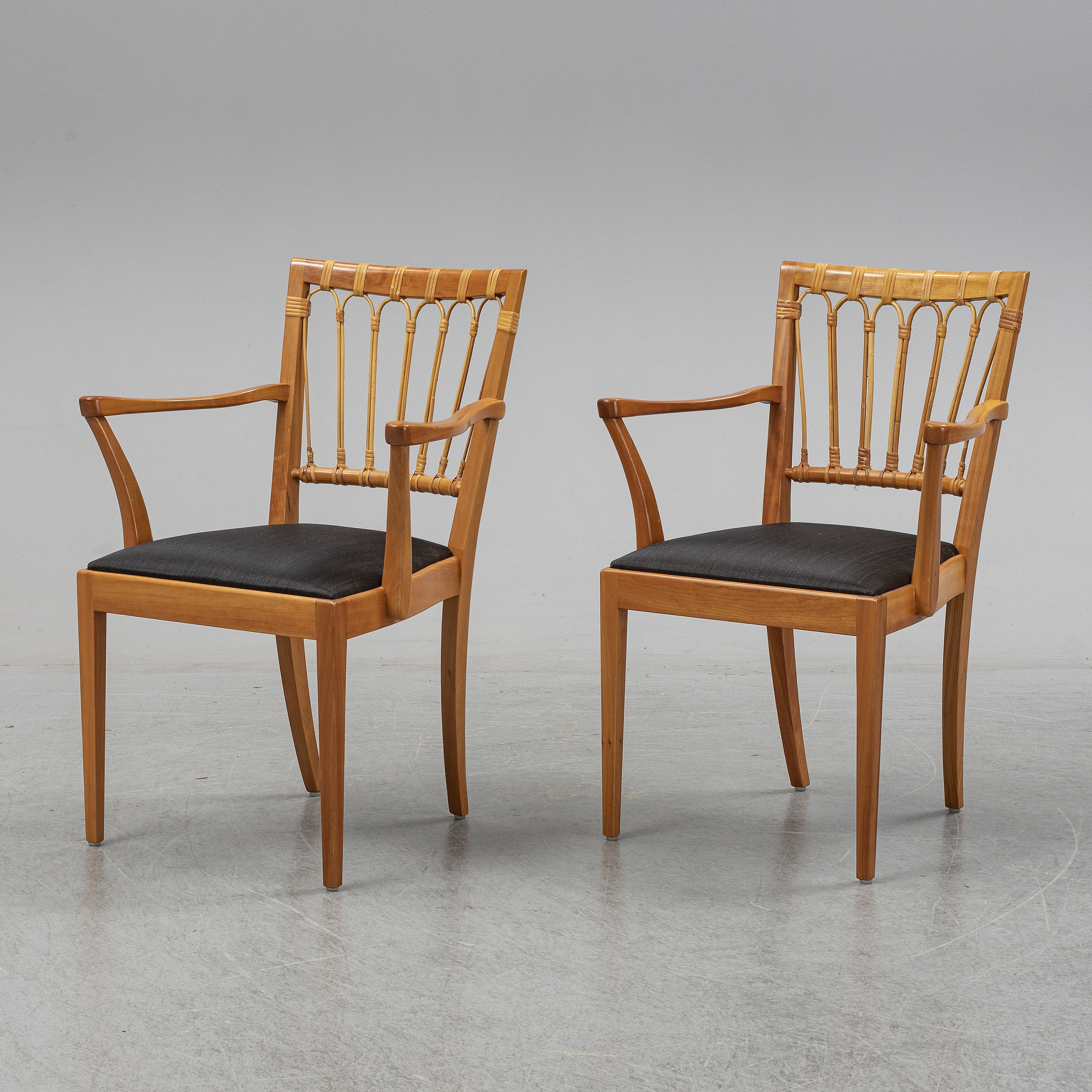 Josef Frank Model 1165 Armchairs for Svenskt Tenn, Pair