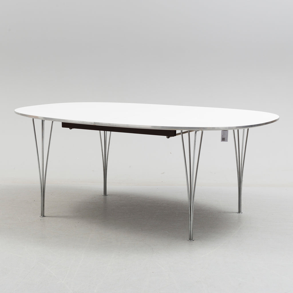 Bruno Mathsson & Piet Hein Superellips Extension Dining Table for Fritz Hansen