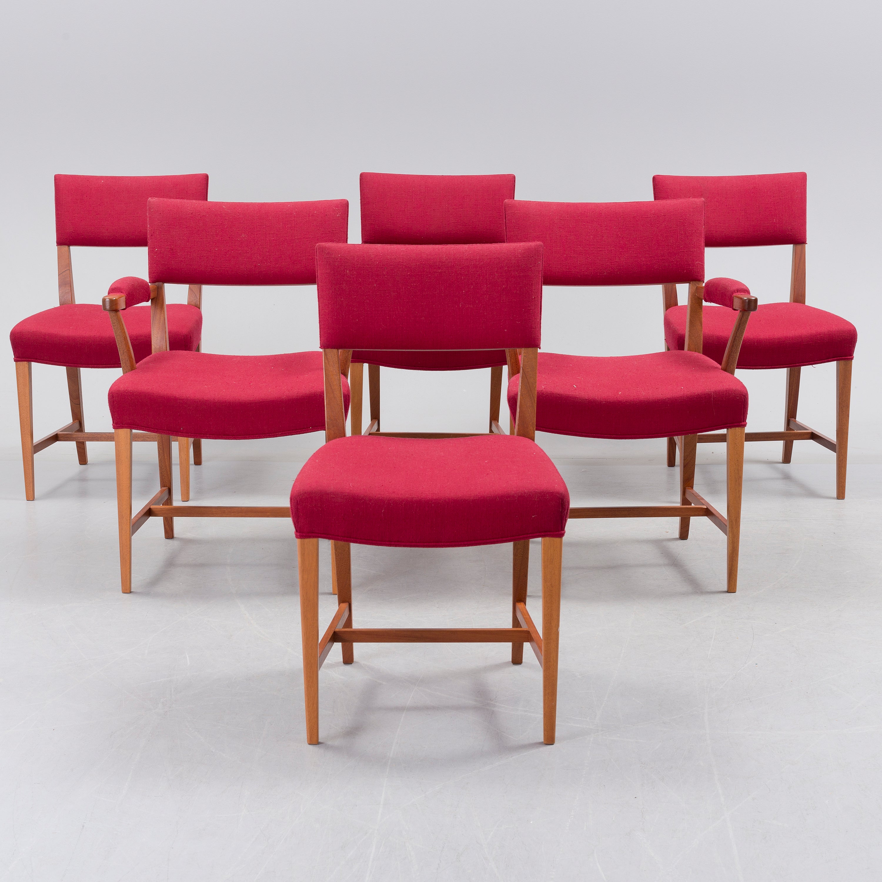 Josef Frank Model 695 Dining Chairs for Svenskt Tenn, Set of Six