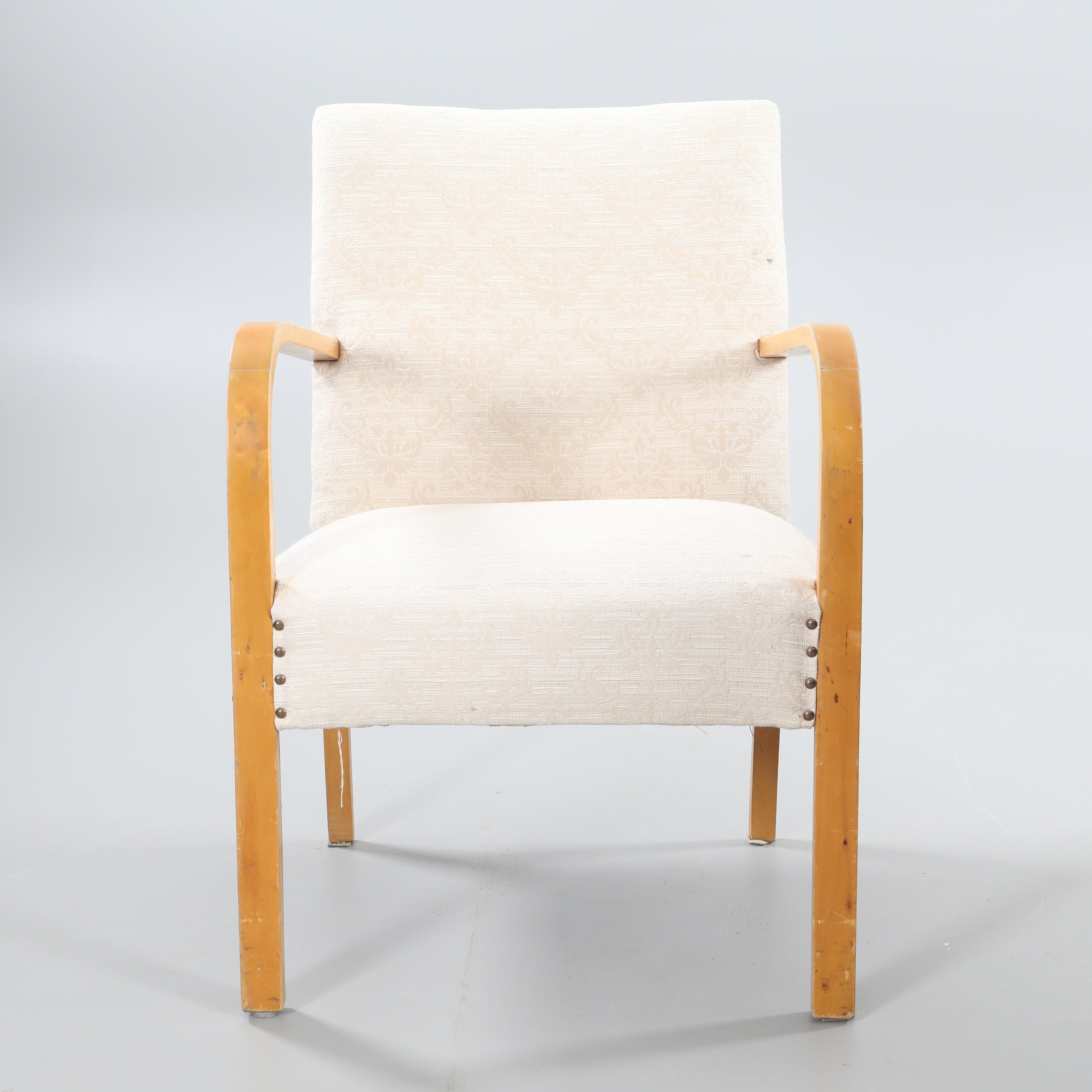 Vintage Danish Birch Armchair, 1930s–1940s