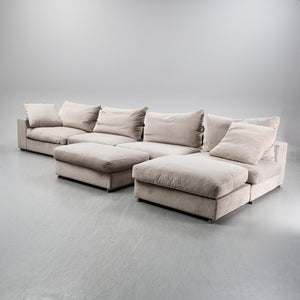 Antonio Citterio Groundpiece Modular Sofa for Flexform, Six-Piece Set