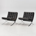 Ludwig Mies van der Rohe Barcelona Lounge Chairs for Knoll, Pair