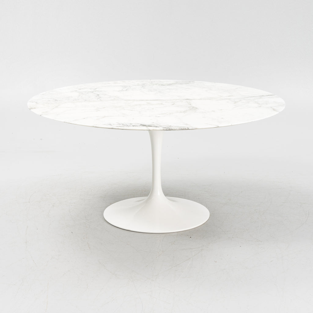 Eero Saarinen Tulip Dining Table for Knoll, Arabescato Marble