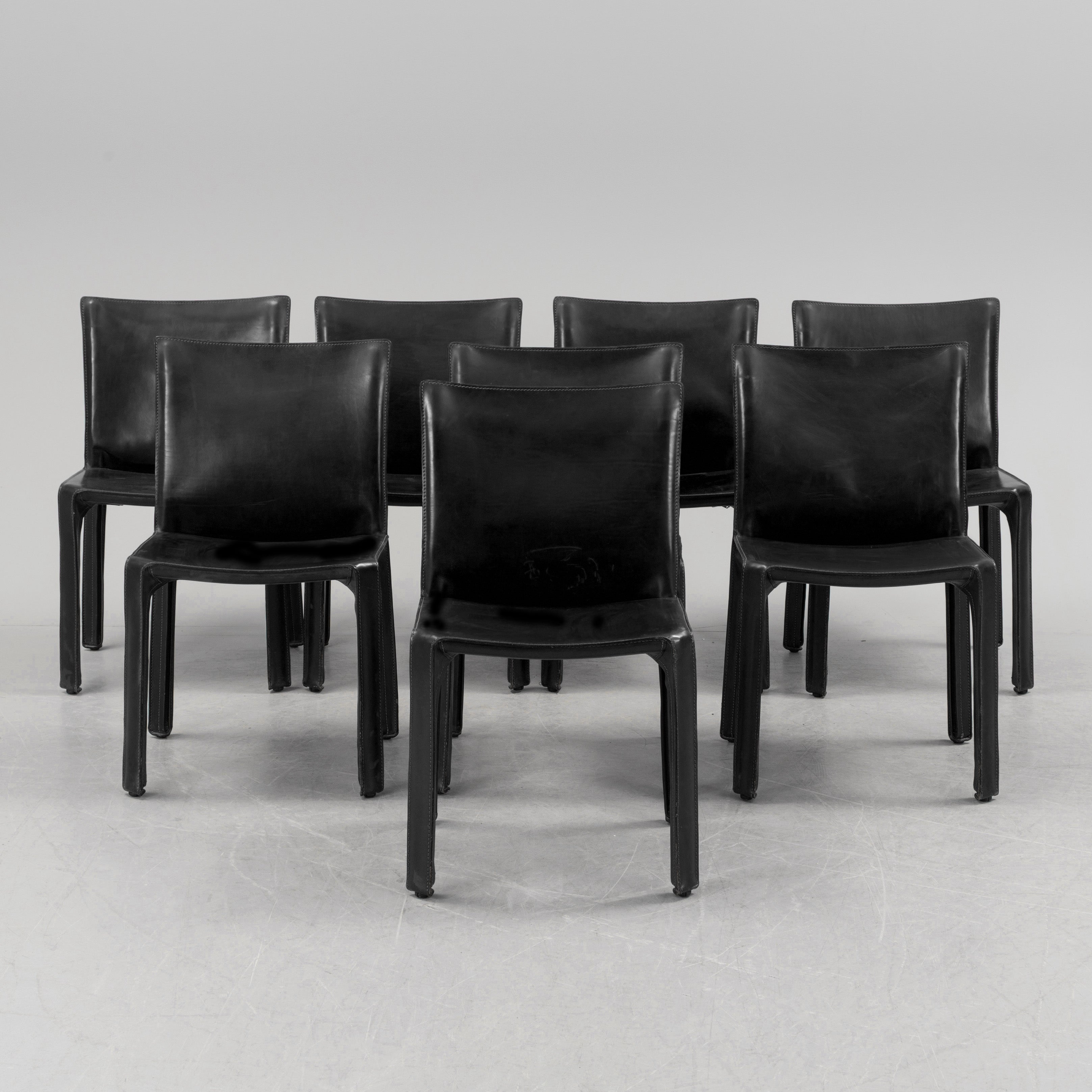 Mario Bellini CAB 412 Dining Chairs for Cassina, Set of Eight