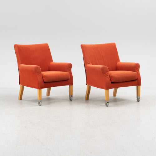 Antonio Citterio Press Easy Chairs for Flexform in Italy Pair