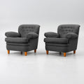 Pair of Model 568 Armchairs by Josef Frank for Svenskt Tenn