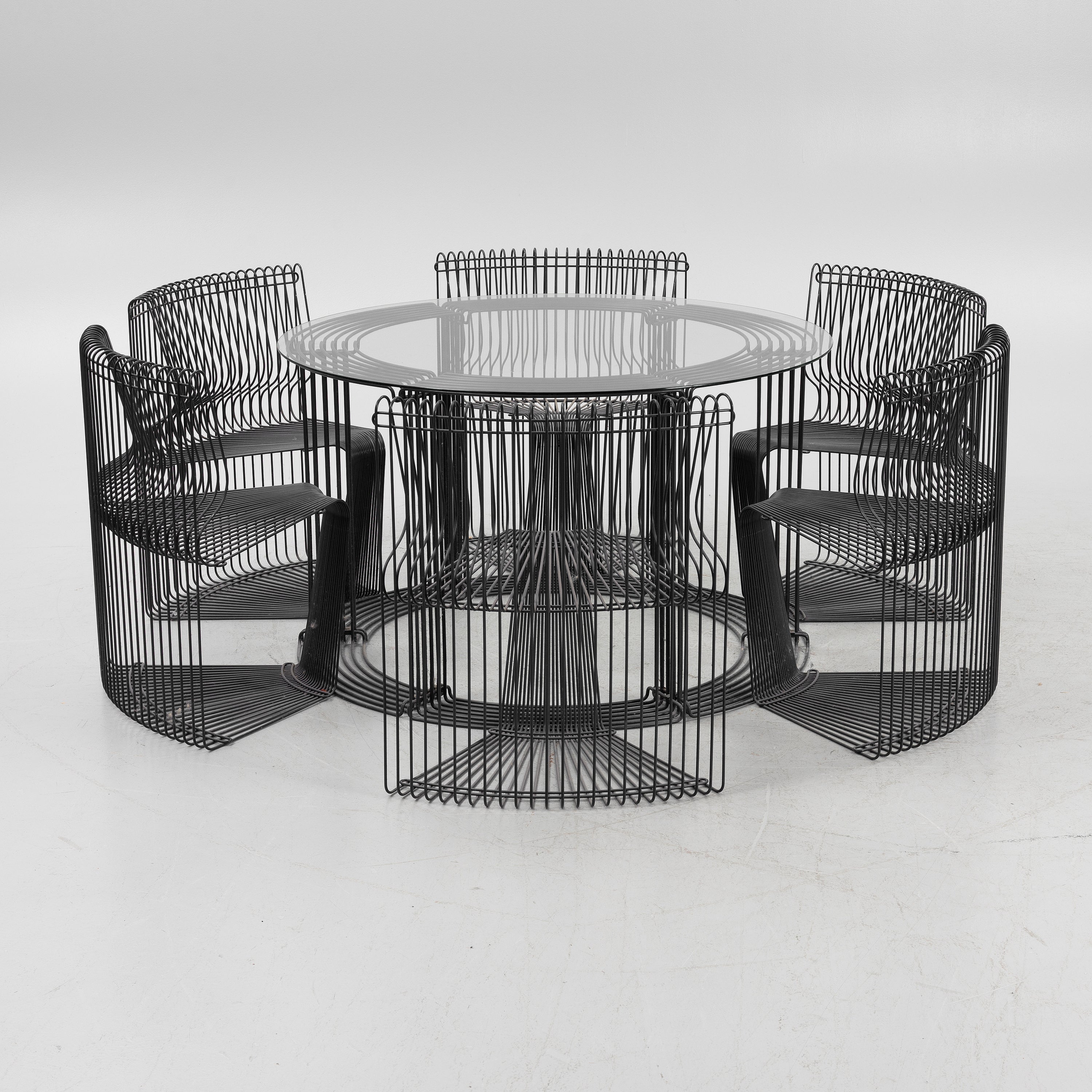 Verner Panton Pantonova Dining Table and 6 Chairs for Fritz Hansen