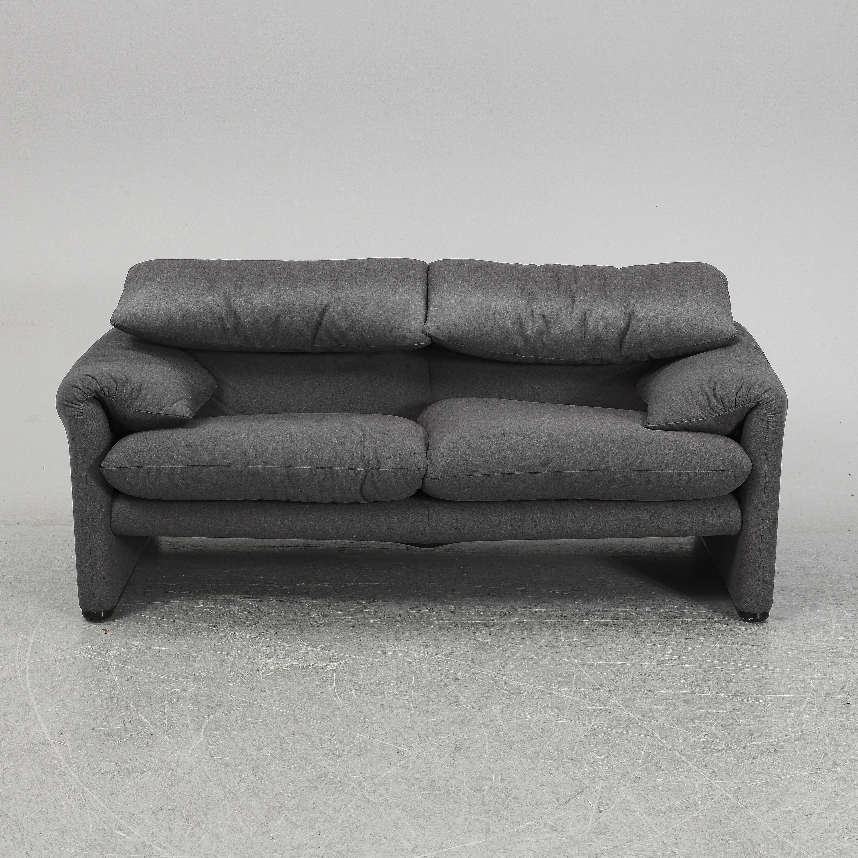 Vico Magistretti Maralunga Two-Seat Sofa for Cassina