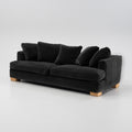 Antonio Citterio Eros Sofa for Flexform in Black Velvet