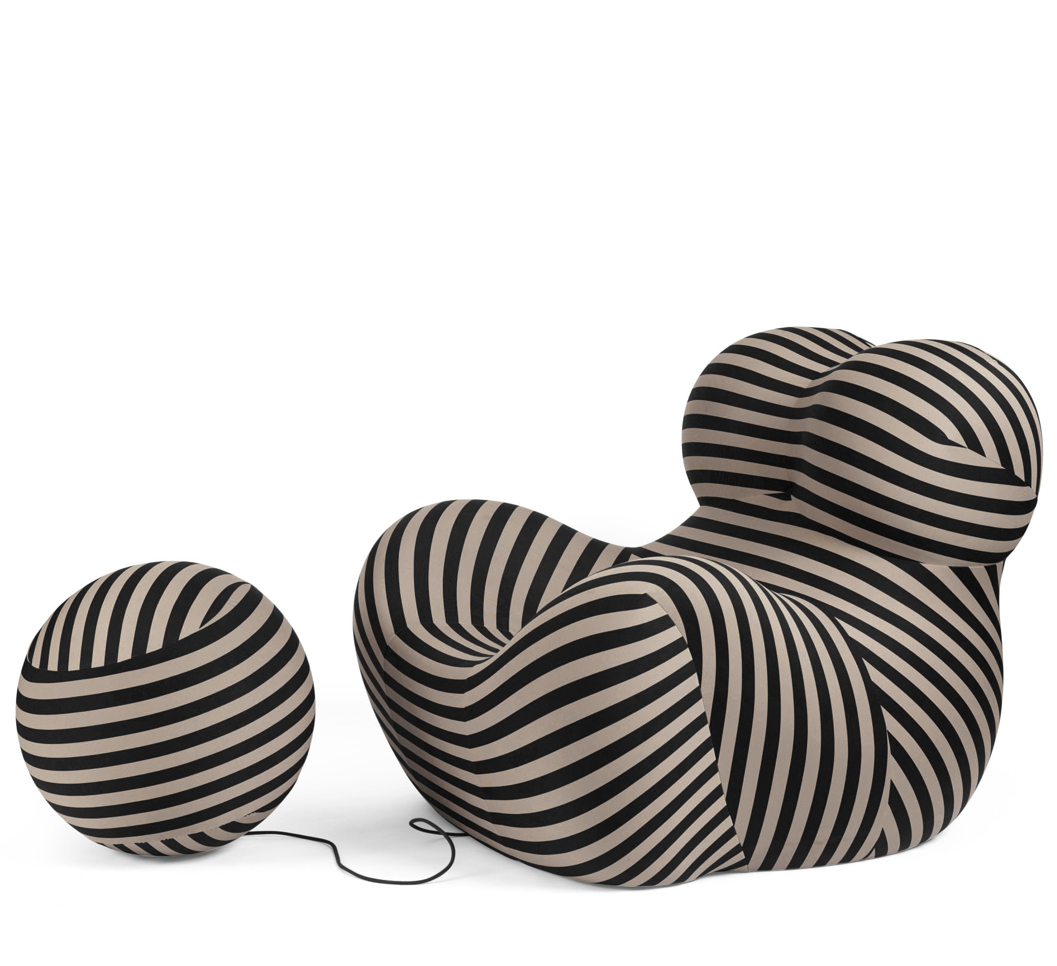 Gaetano Pesce UP5 “La Mamma” Armchair with UP6 Ottoman for B&B Italia, Italy