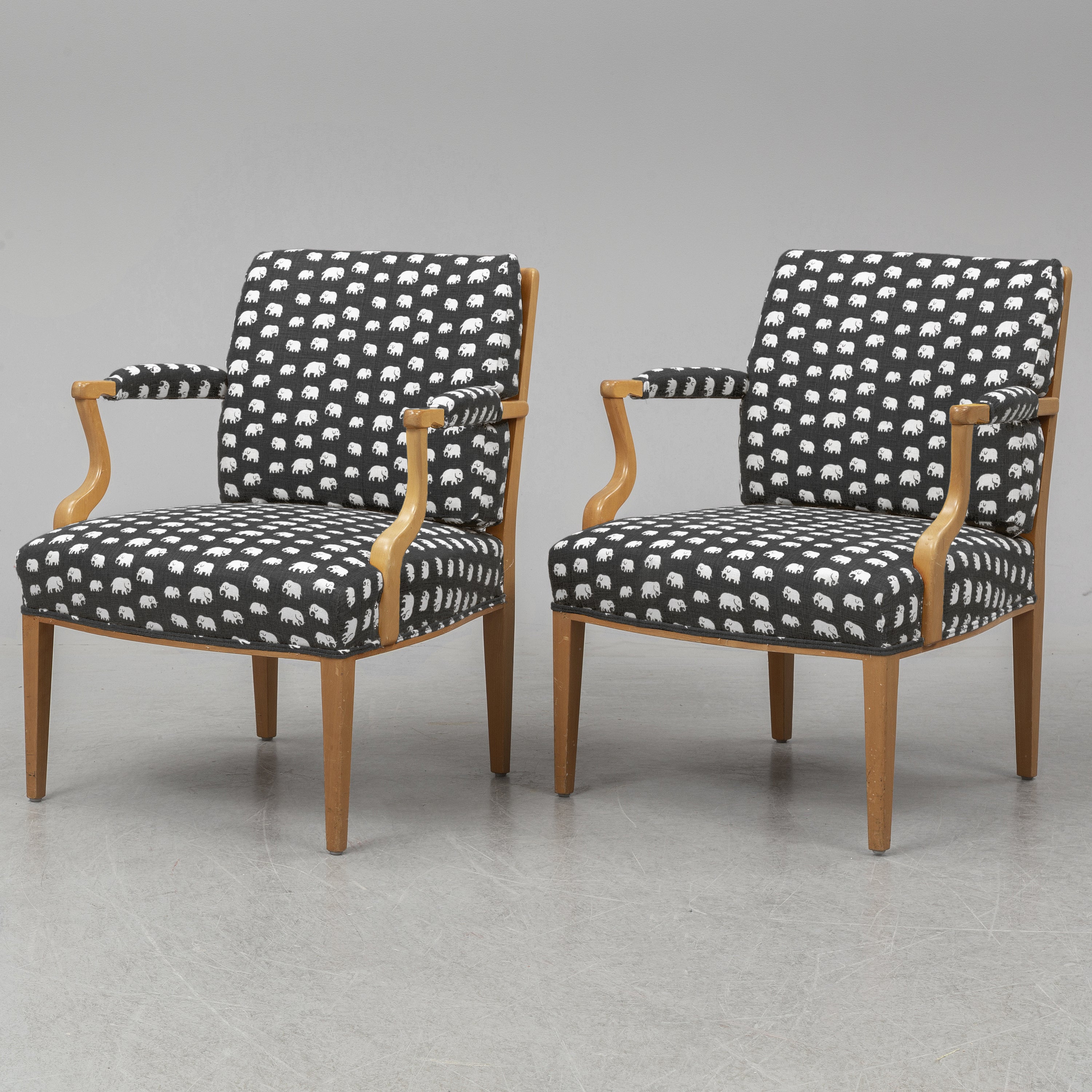 Josef Frank Model 969 Armchairs for Svenskt Tenn, Sweden, Pair