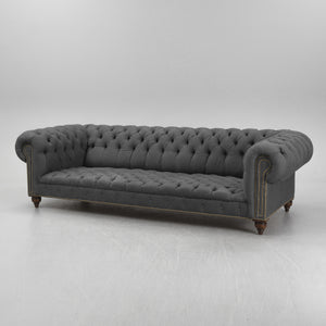 Ralph Lauren Home Chesterfield Sofa in Gray Denim 2018