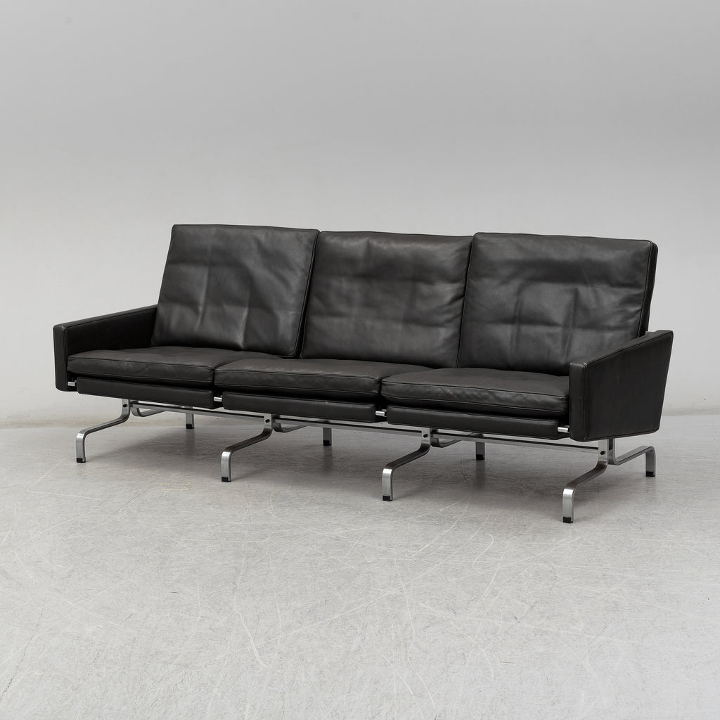 Poul Kjærholm PK31/3 Leather Sofa for Fritz Hansen