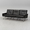 Poul Kjærholm PK31/3 Leather Sofa for Fritz Hansen