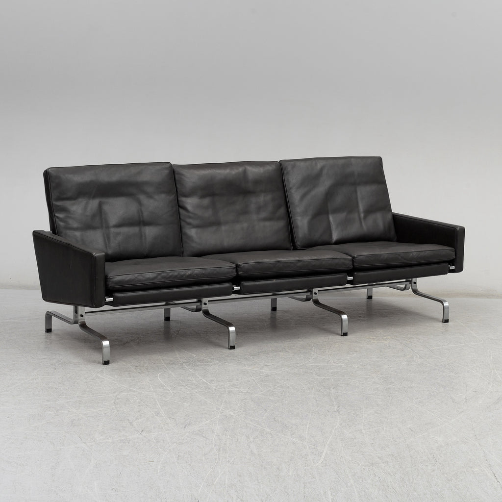 Poul Kjærholm PK31/3 Leather Sofa for Fritz Hansen