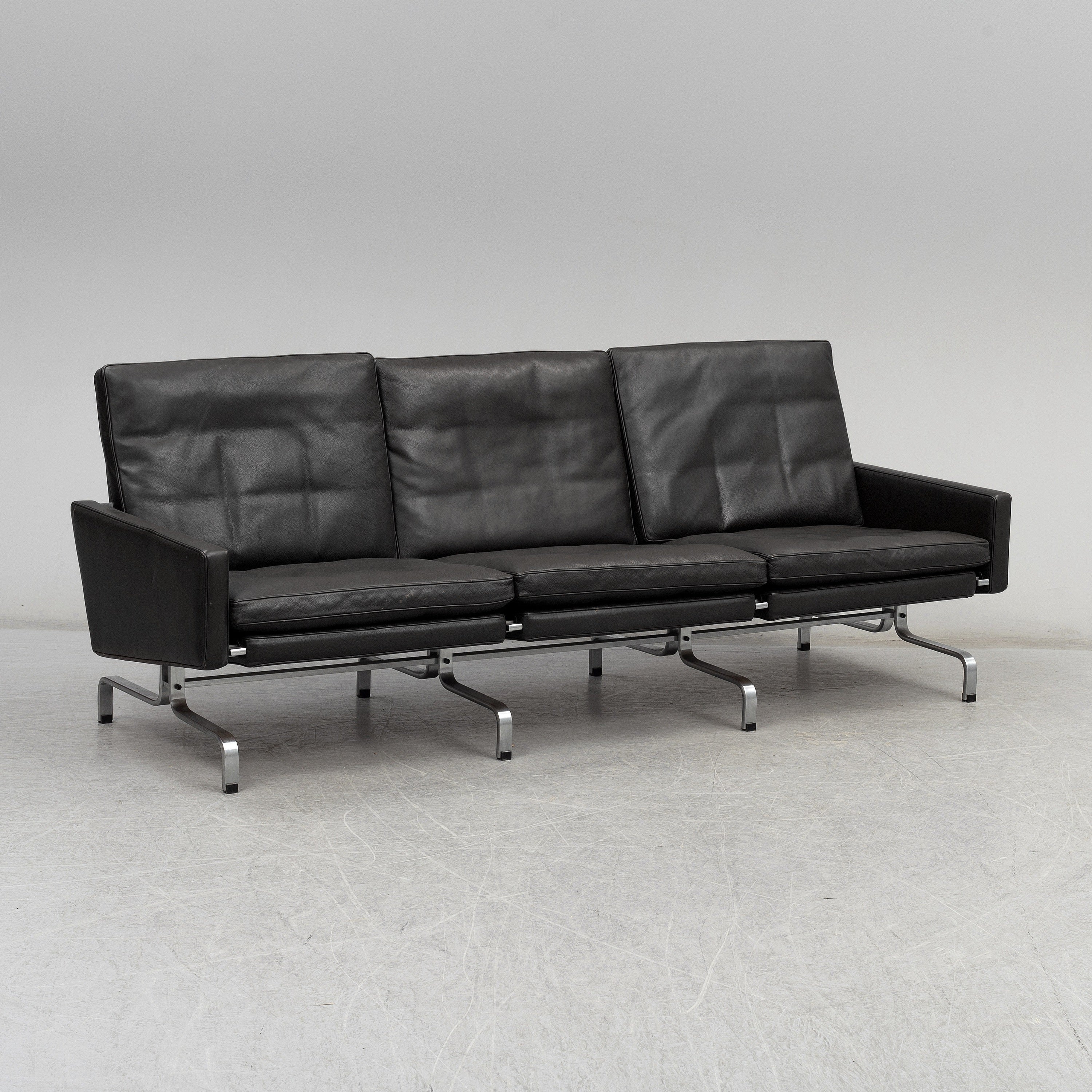 Poul Kjærholm PK31/3 Leather Sofa for Fritz Hansen