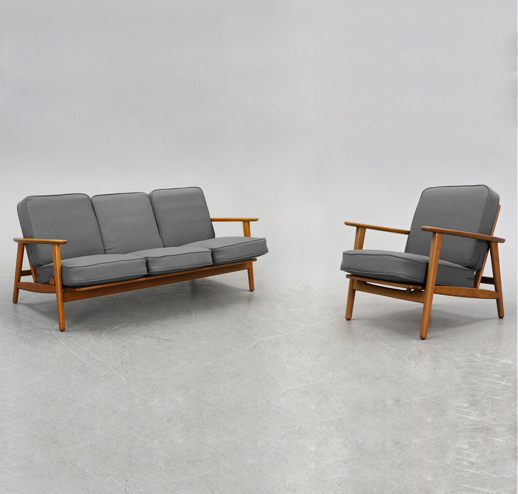 GE233 Armchair and GE233/3 Sofa by Hans J. Wegner for Getama