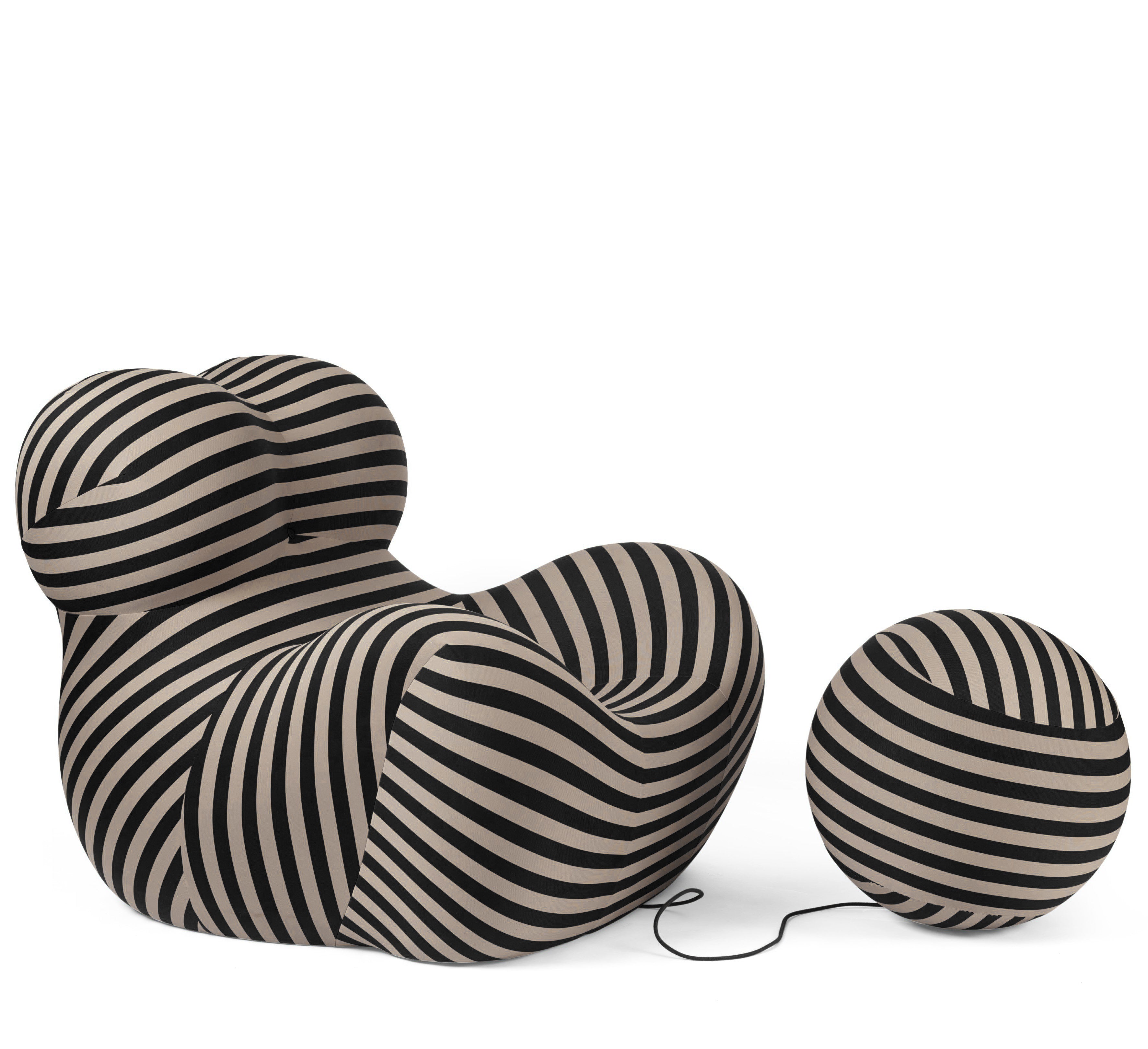 Gaetano Pesce UP5 “La Mamma” Armchair with UP6 Ottoman for B&B Italia, Italy