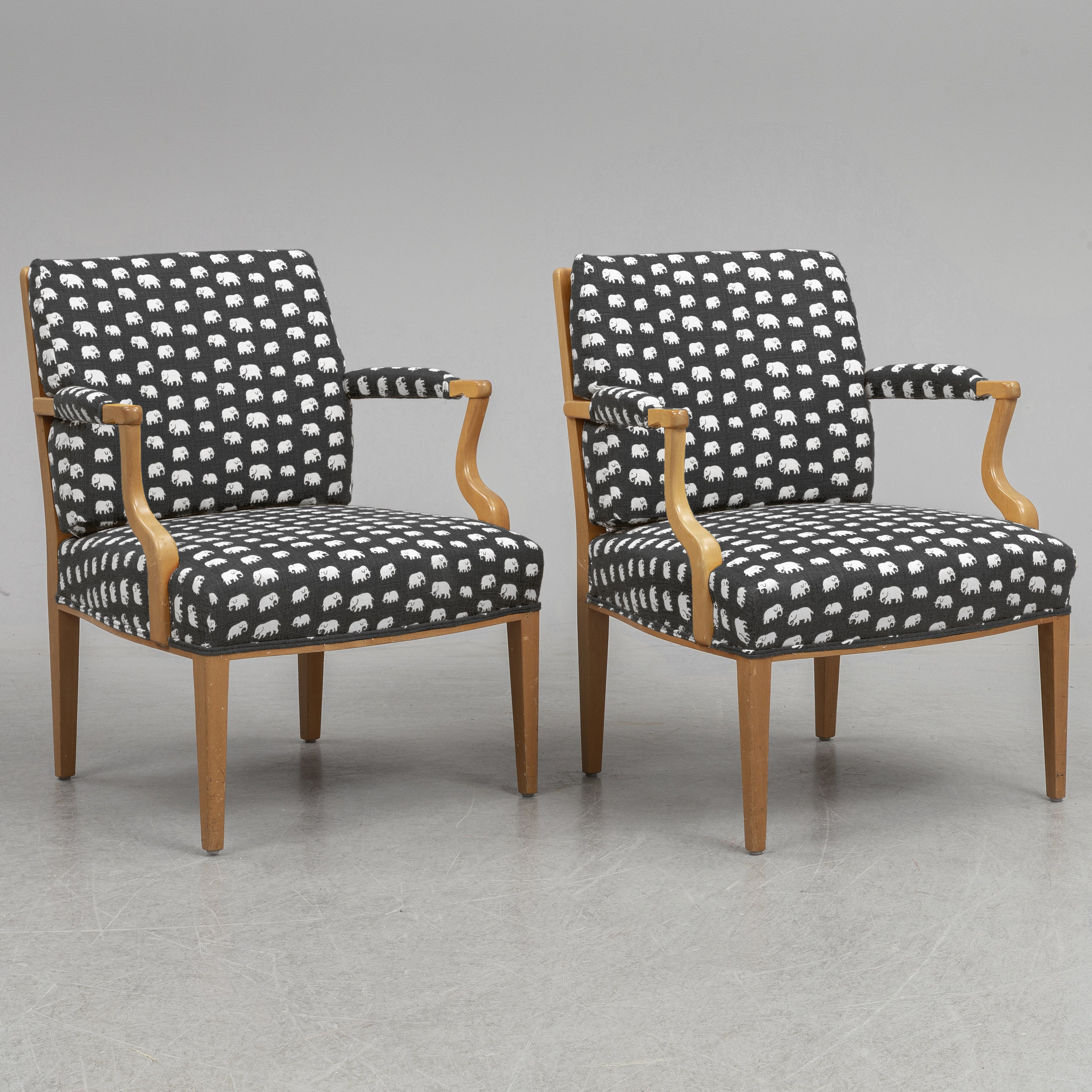 Josef Frank Model 969 Armchairs for Svenskt Tenn, Sweden, Pair