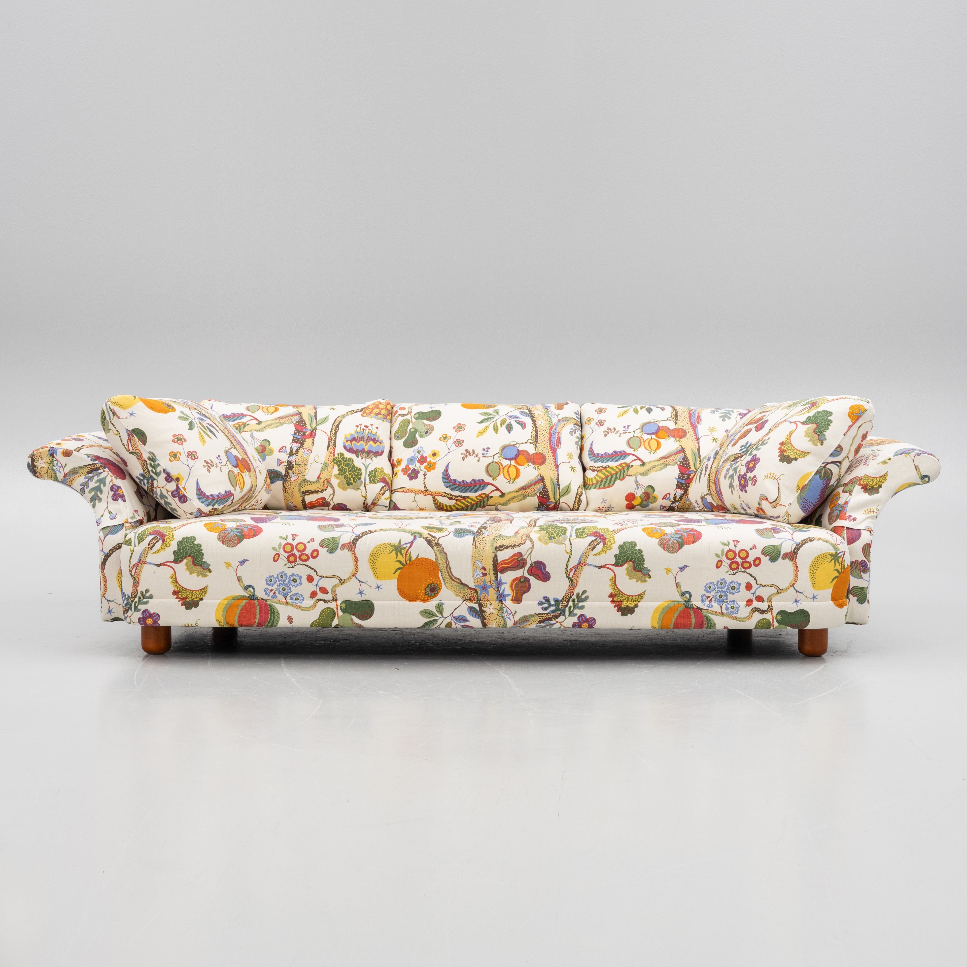 Josef Frank Liljevalchs Sofa for Svenskt Tenn in Vegetable Tree Fabric