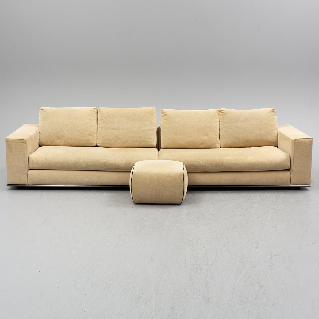 Rodolfo Dordoni Modular Sofa with Ottoman for Minotti, Italy