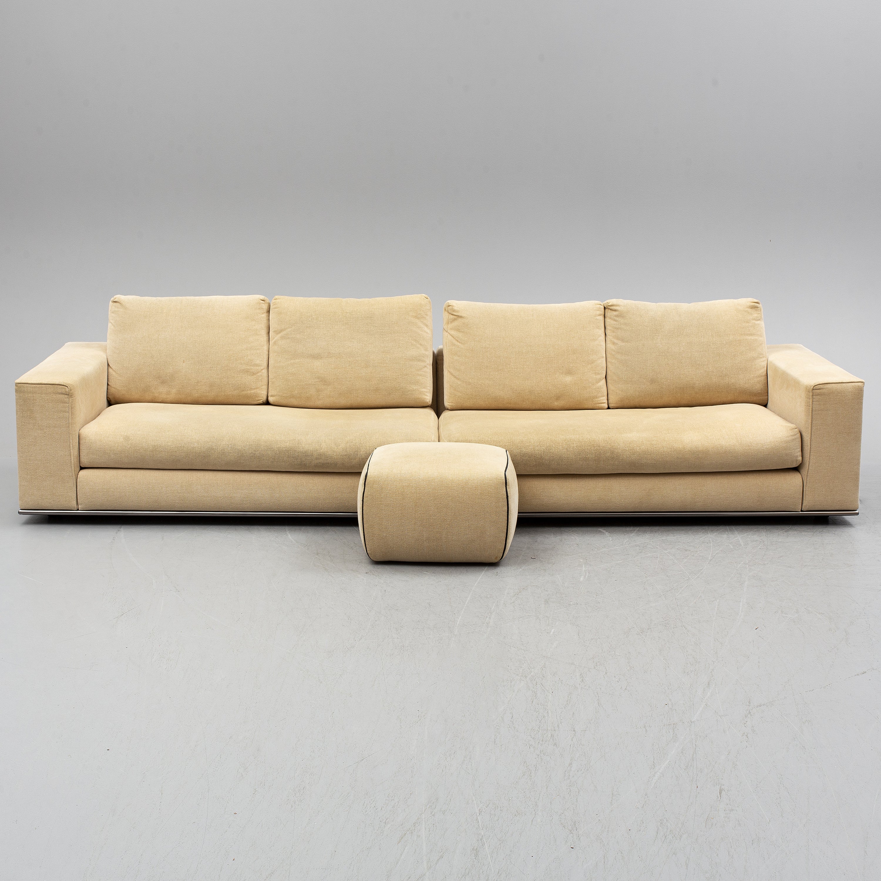 Rodolfo Dordoni Modular Sofa with Ottoman for Minotti, Italy