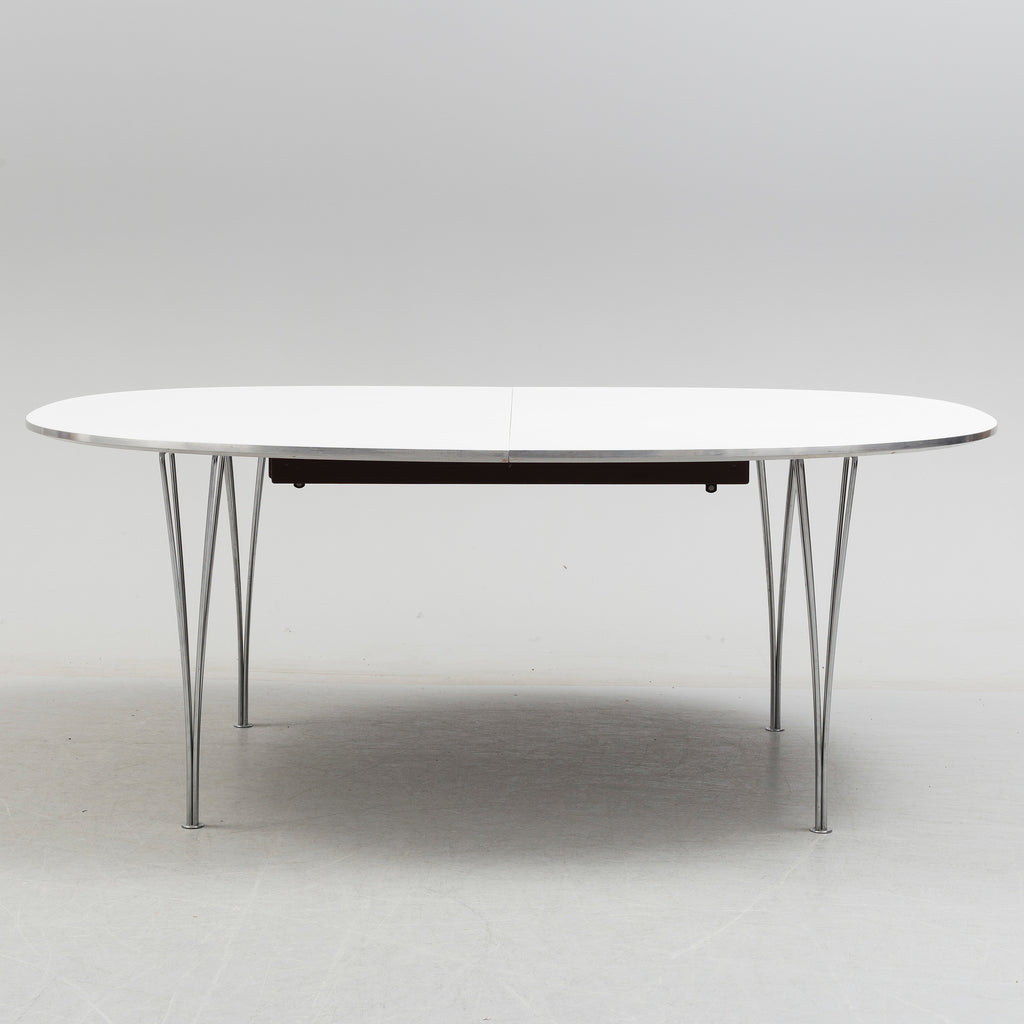 Bruno Mathsson & Piet Hein Superellips Extension Dining Table for Fritz Hansen