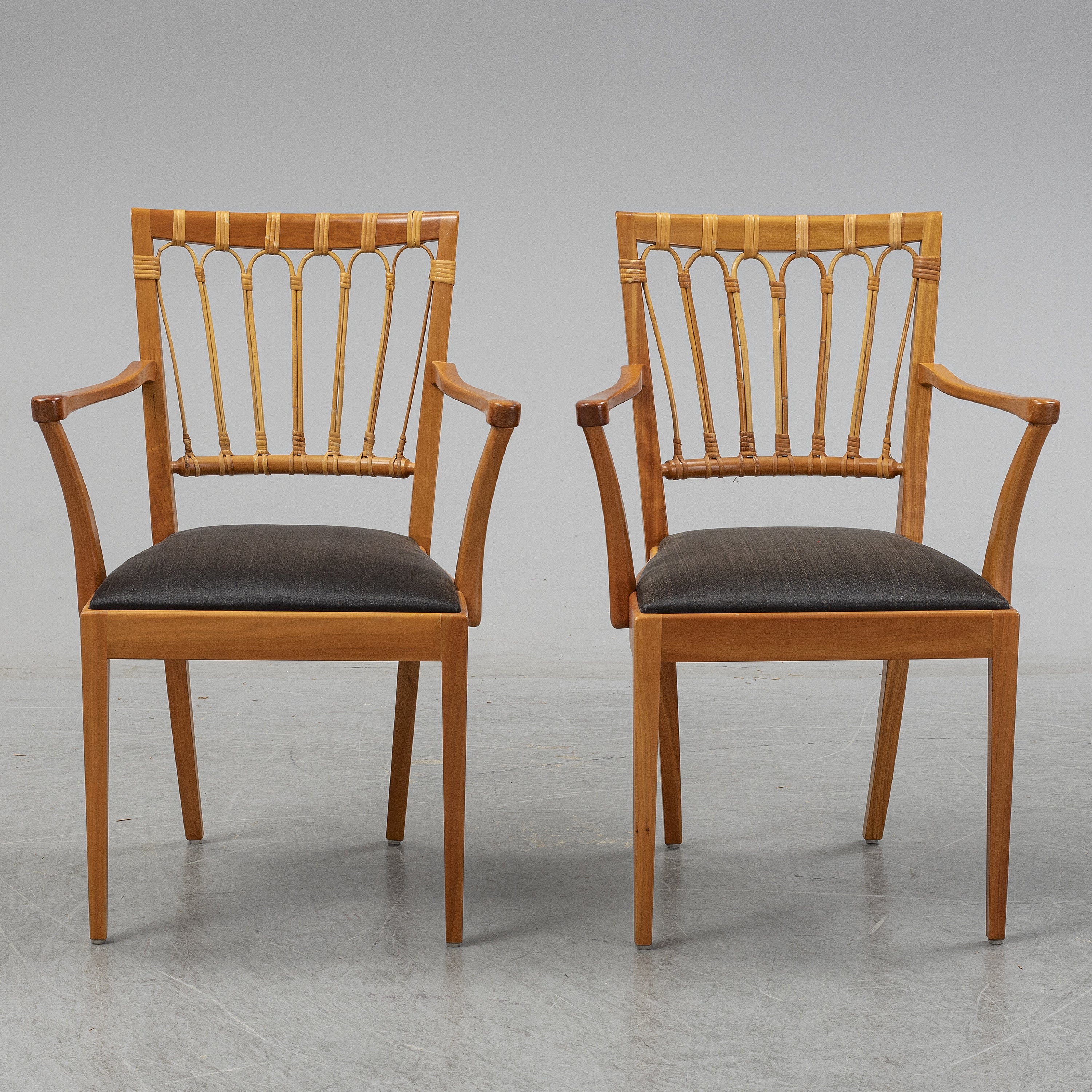 Josef Frank Model 1165 Armchairs for Svenskt Tenn, Pair