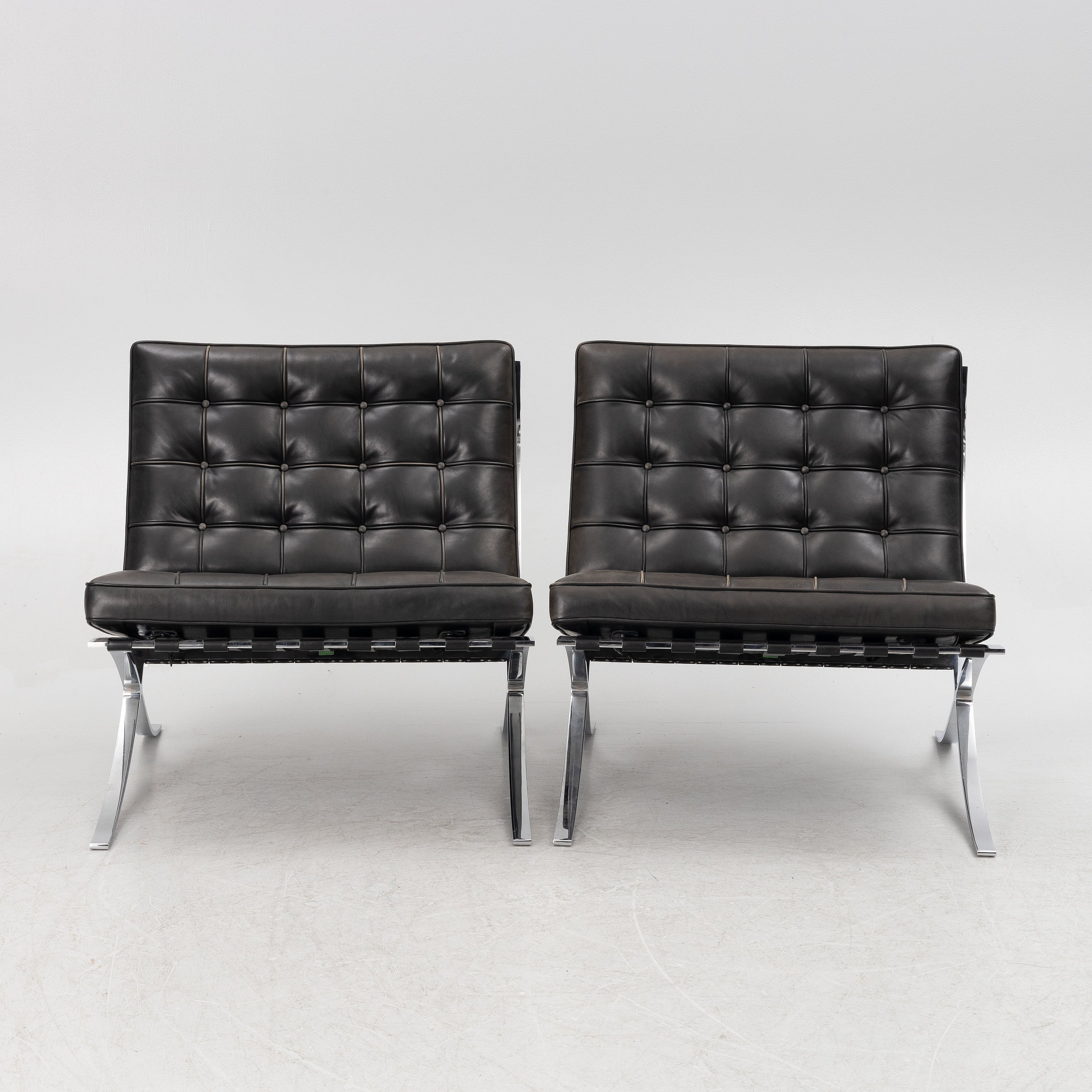 Ludwig Mies van der Rohe Barcelona Lounge Chairs for Knoll, Pair