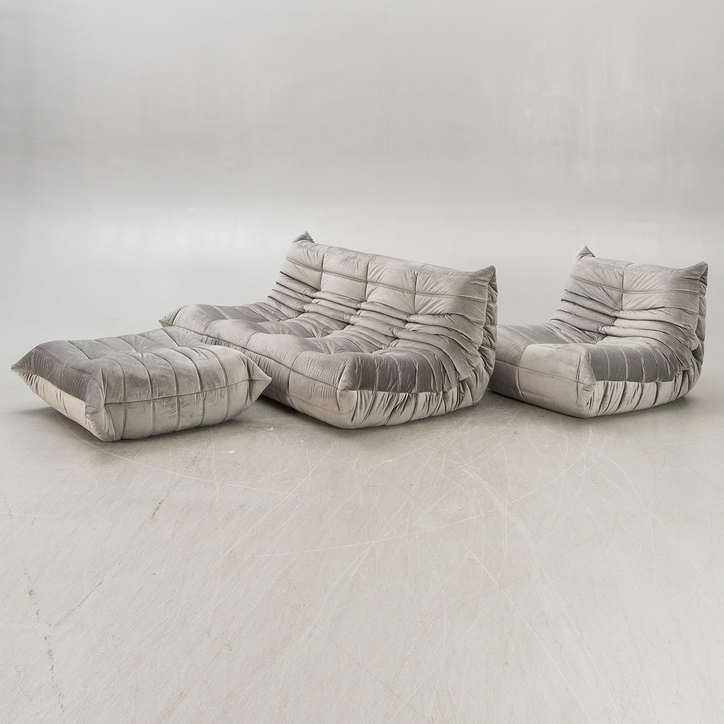Michel Ducaroy Togo Sofa, Lounge Chair and Ottoman for Ligne Roset