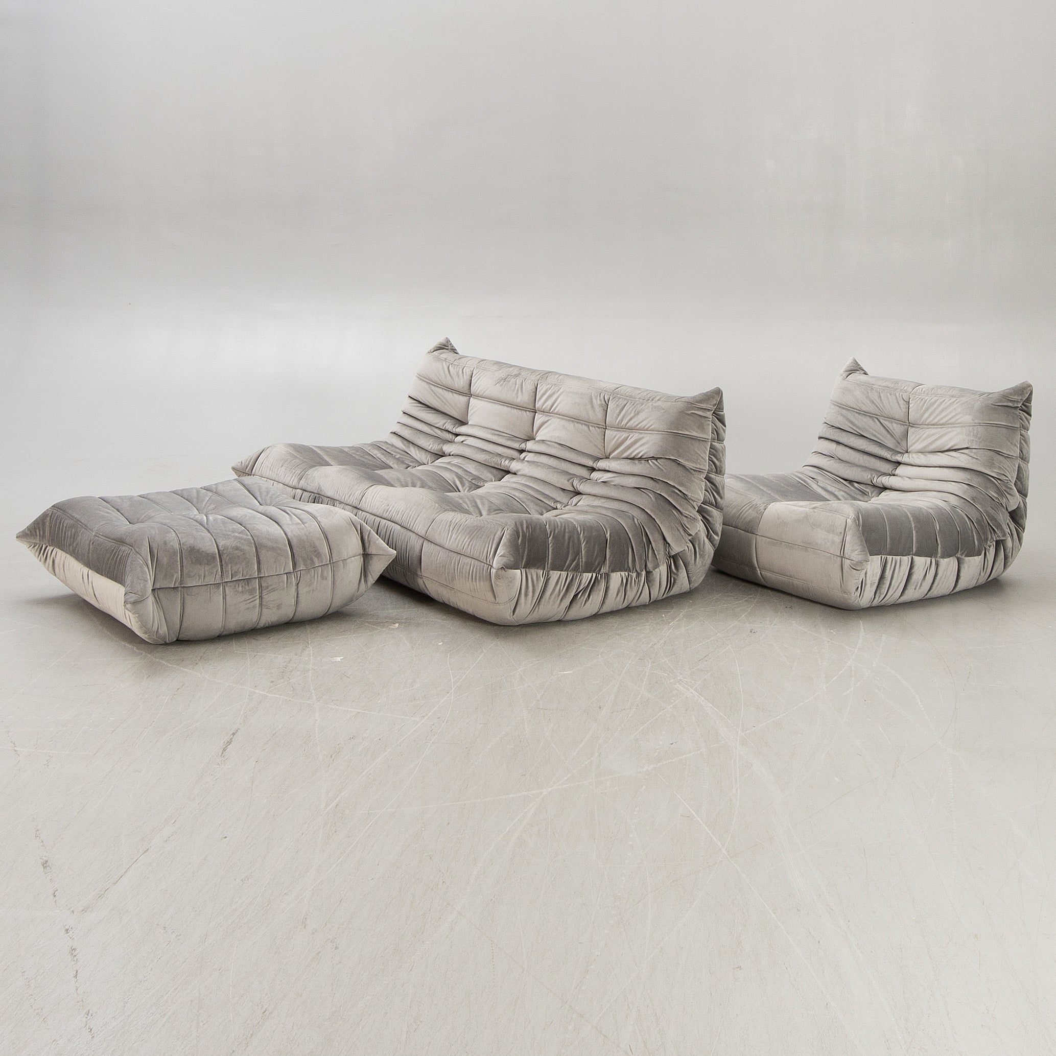 Michel Ducaroy Togo Sofa, Lounge Chair and Ottoman for Ligne Roset