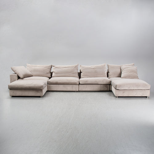 Antonio Citterio Groundpiece Modular Sofa for Flexform, Six-Piece Set