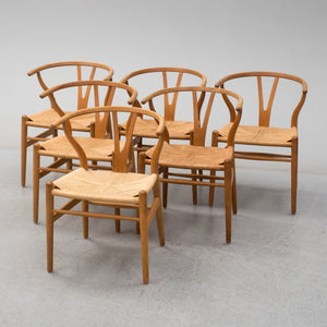 Hans J. Wegner CH24 Wishbone Chairs for Carl Hansen & Søn, Set of Six
