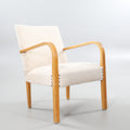 Vintage Danish Birch Armchair, 1930s–1940s