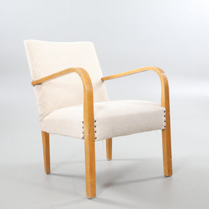Vintage Danish Birch Armchair, 1930s–1940s