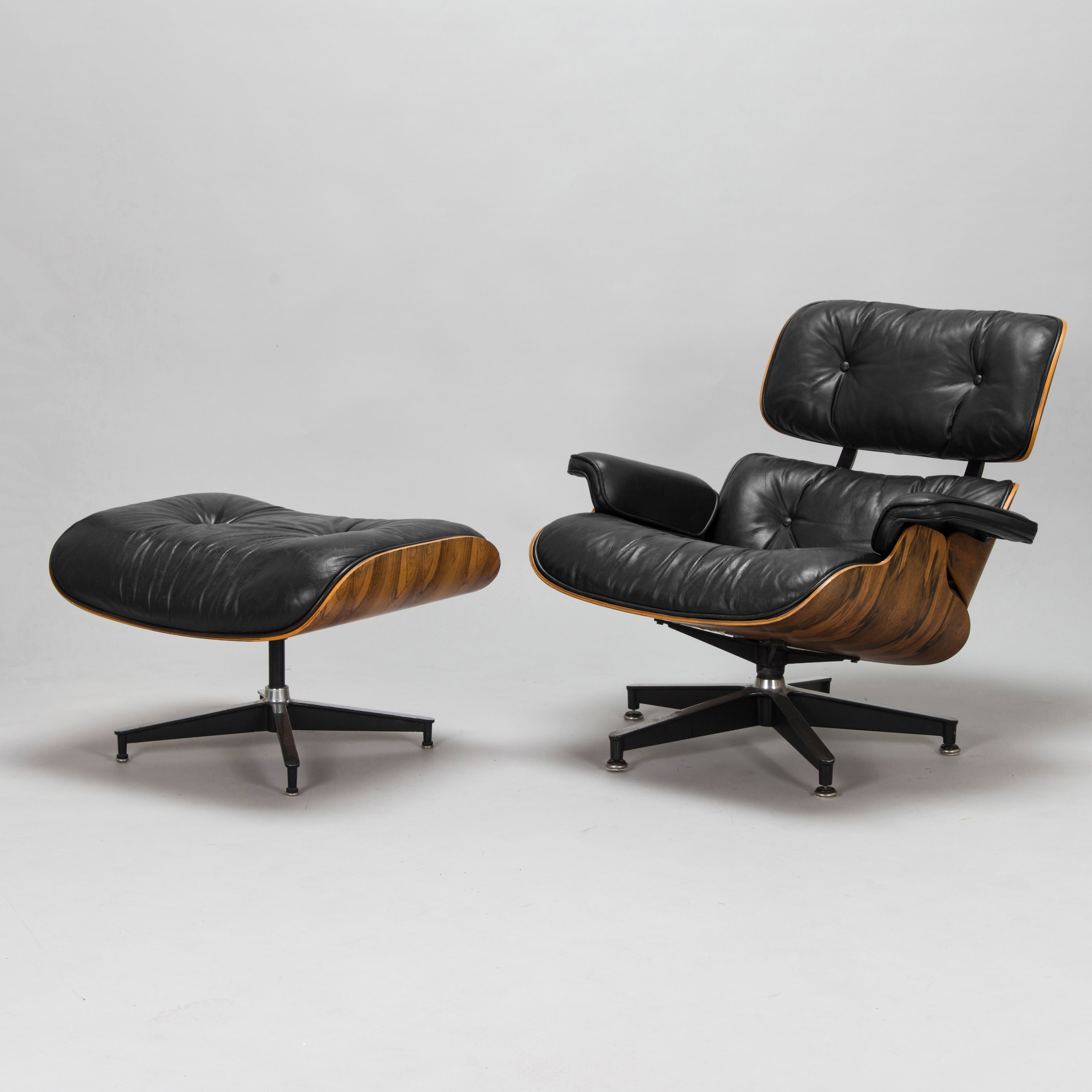Eames Lounge Chair and Ottoman by Charles and Ray Eames for Herman Miller