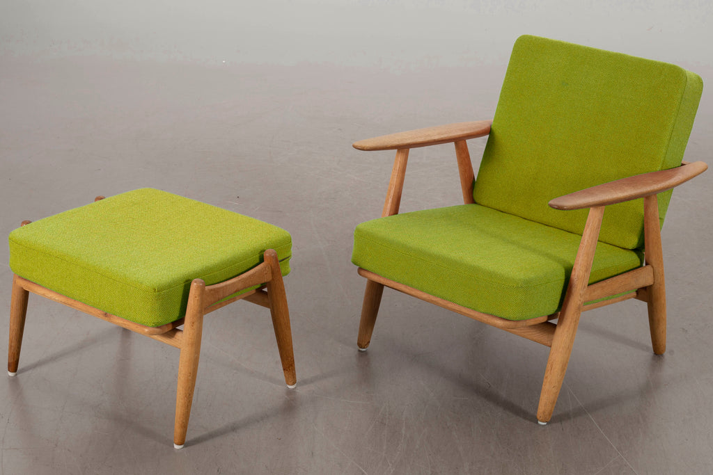 GE-240 Cigarren Lounge Chair and Ottoman by Hans Wegner for Getama