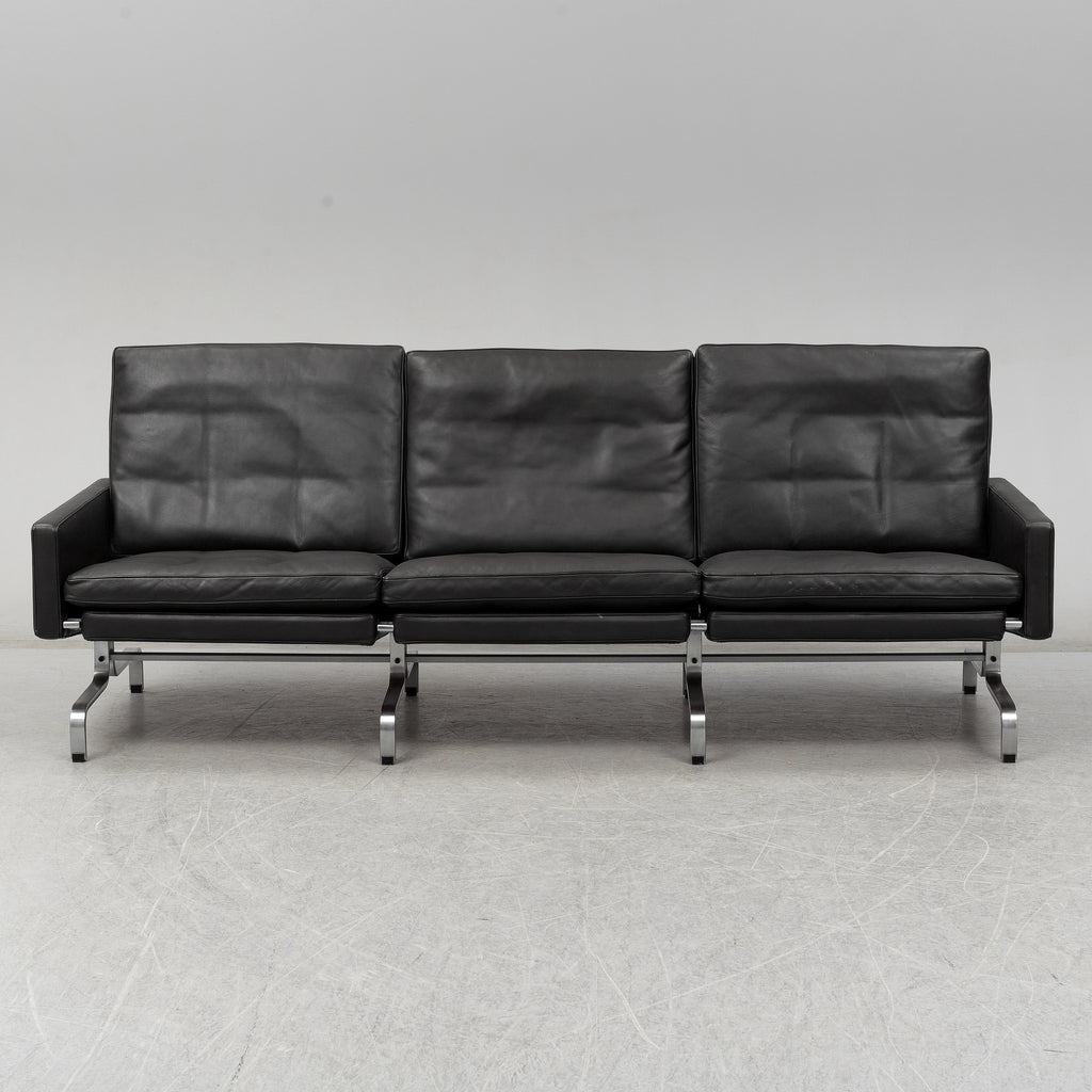 Poul Kjærholm PK31/3 Leather Sofa for Fritz Hansen